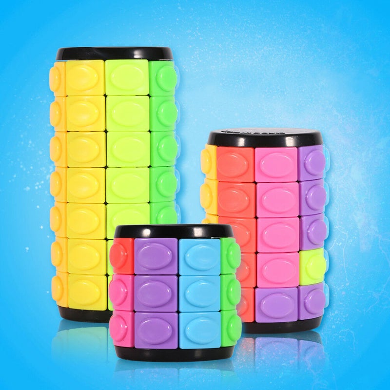 Corn Cube Cylindrical Magic Tower Rotating Cube Educational Creative Intelligence Decompression Toy Friend Children Gift - Image 2